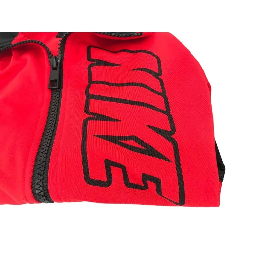 Nike Boys Track Suit Warm Up XS 4 Zip Up Jacket Pant Set Black Red Jacket Pants - Picture 6 of 11